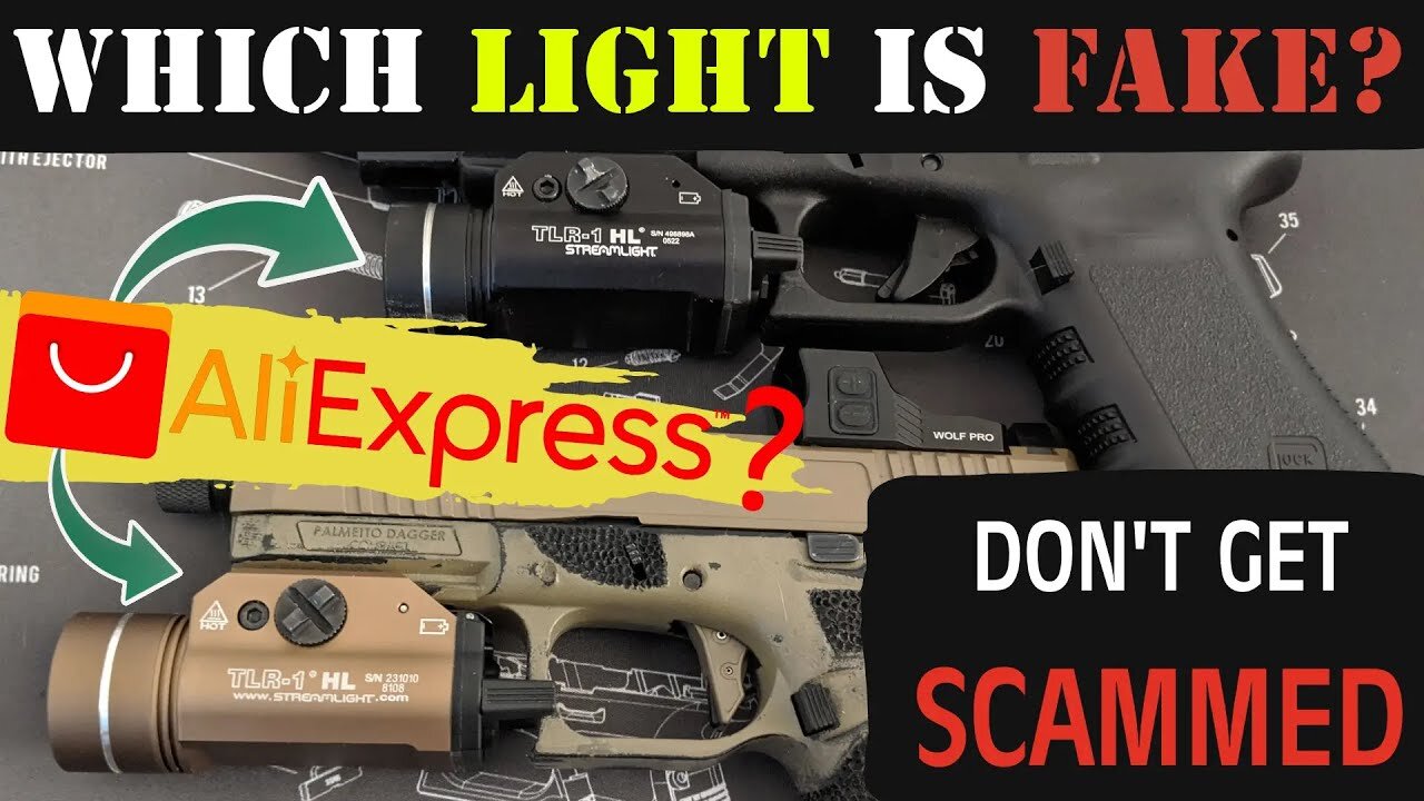 Which Streamlight TLR-1 is fake? Can you tell the difference?