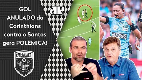 O Corinthians FOI PREJUDICADO pela ARBITRAGEM contra o Santos? LANCE POLÊMICO gera DEBATE!