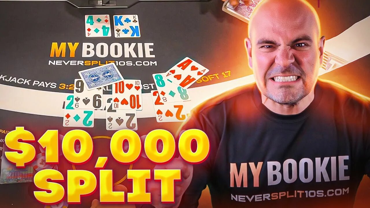 Massive $50,000 Blackjack Session - Crazy 10K Split - NeverSplit10s E255