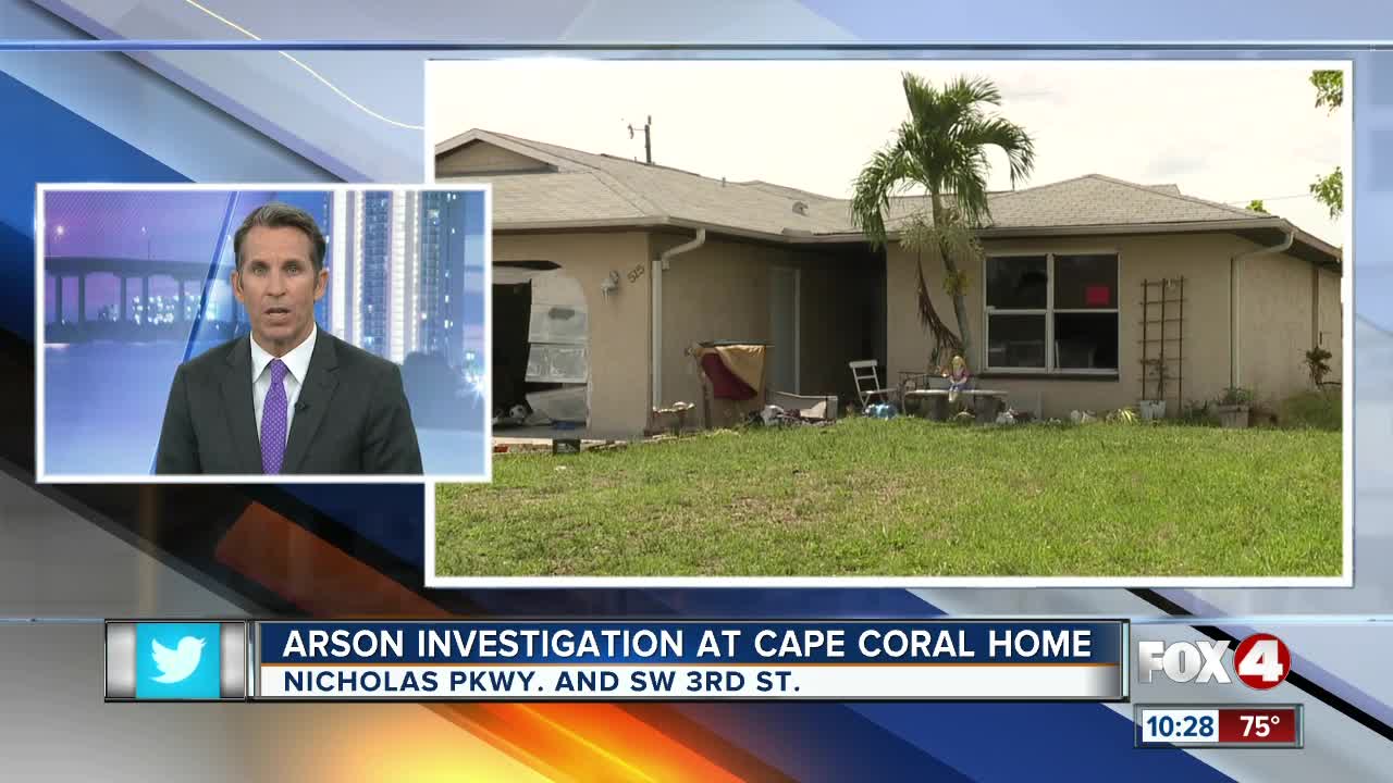 Fire Marshall investigating fire at Cape Coral home on Nicholas Parkway