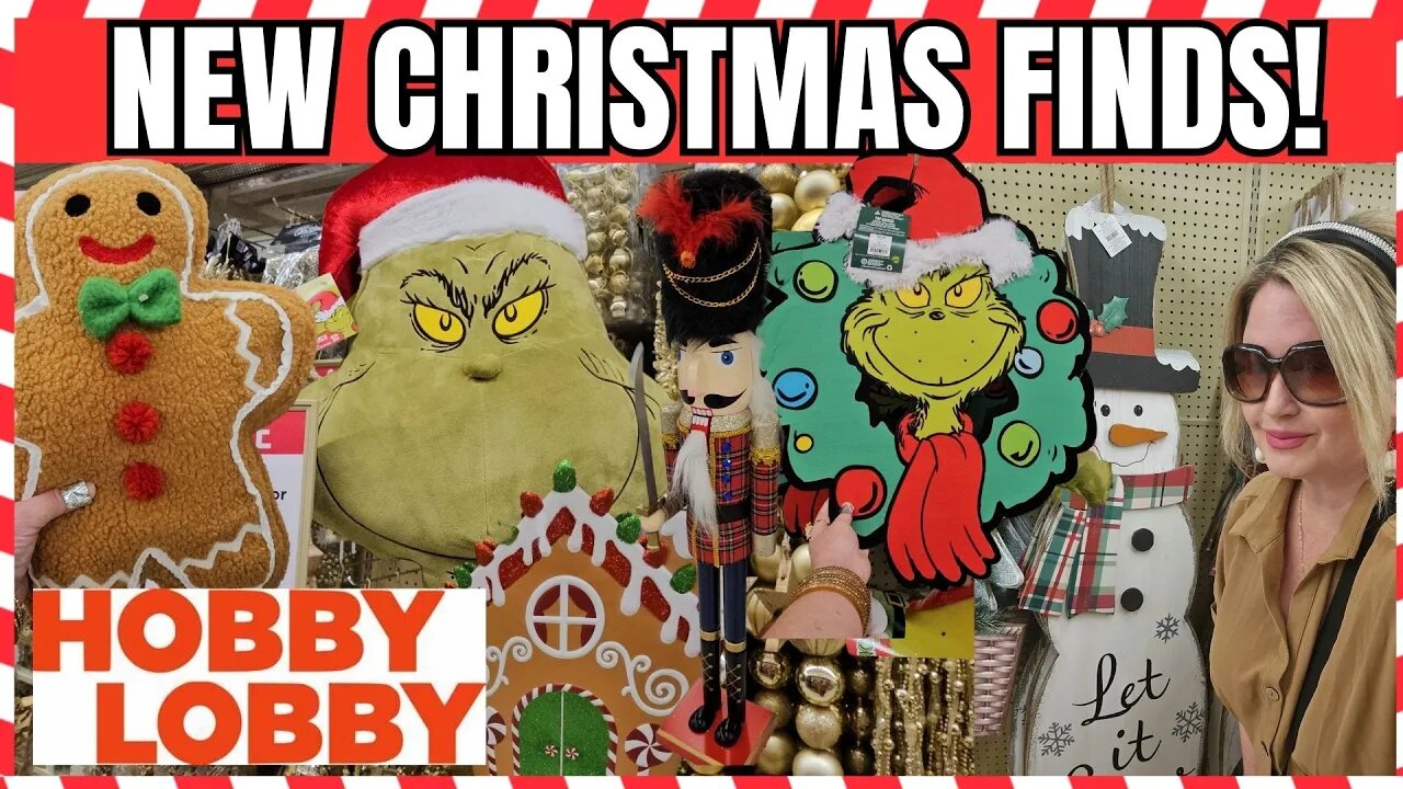 50% OFF CHRISTMAS AT HOBBY LOBBY | *New Finds * Grinch and More | #hobbylobby #christmas