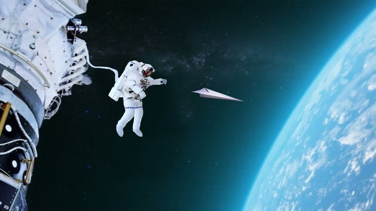 What if A Paper Airplane Was Launched From Space?