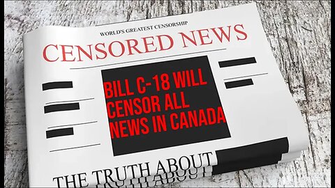 Trudeau MAY be censoring ALL news in Canada by doing THIS!!!