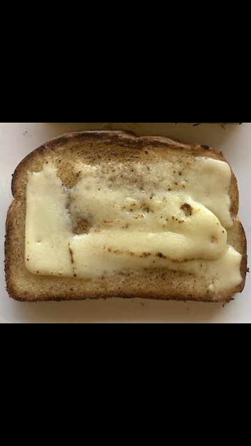 Using a torch to toast a bread
