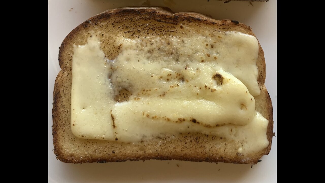 Using a torch to toast a bread