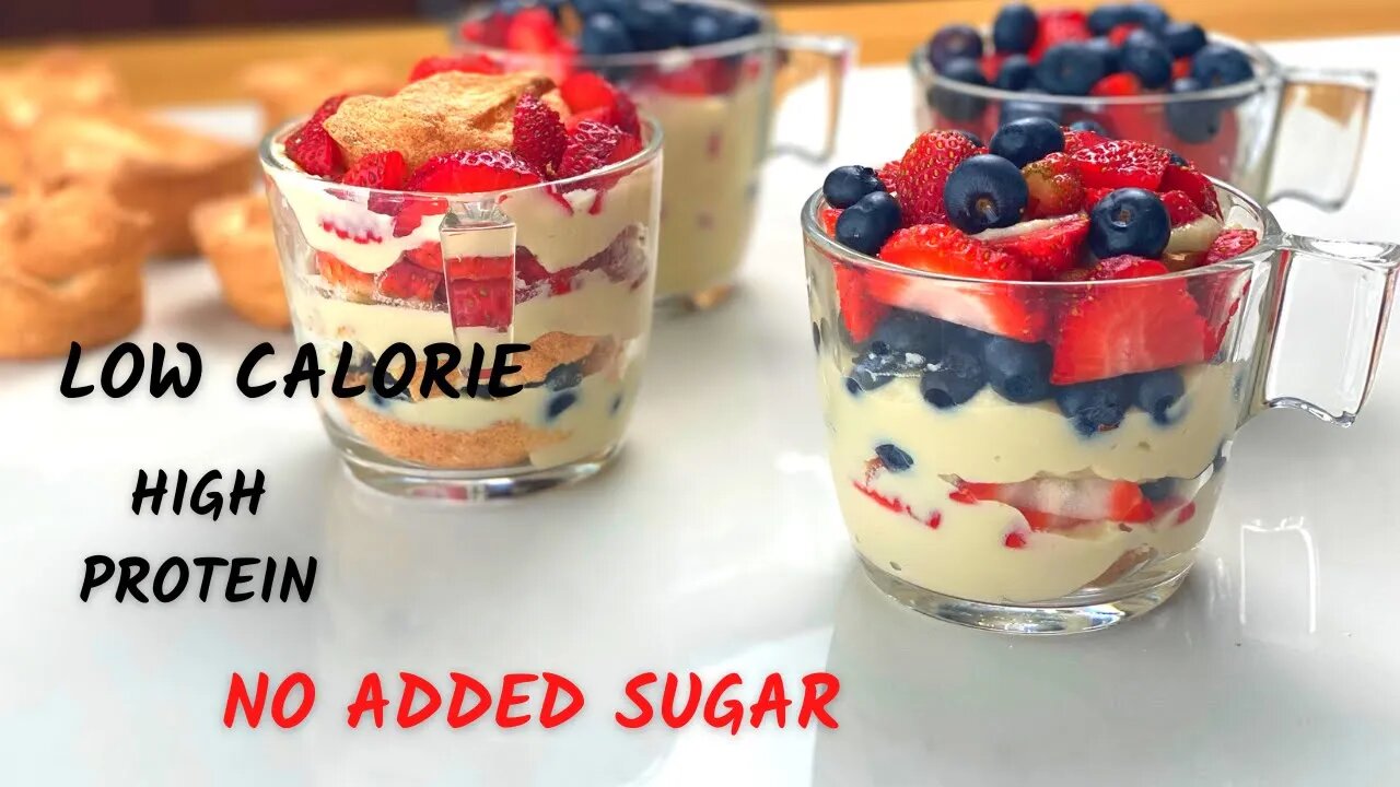 Low Calorie SUGAR FREE Desserts that are High in Protein