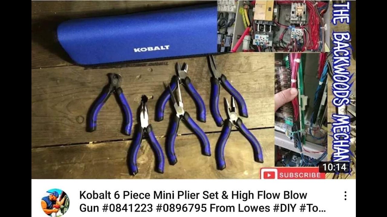 Kobalt High Flow Blow Gun & 6 Piece Mini Plier Set from Lowes #Kobalt #Youtuber