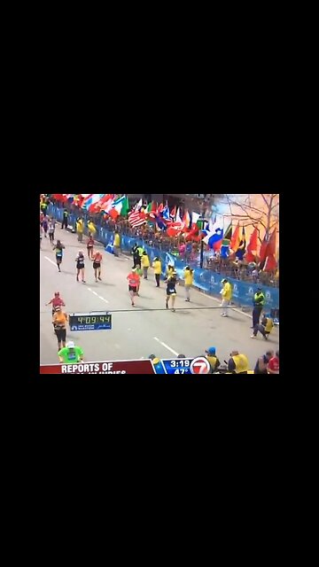 Boston Marathon Explosion Captured Live