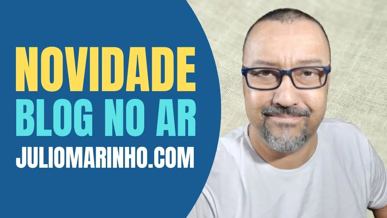 NOVIDADE: BLOG NO AR - JULIOMARINHO.COM