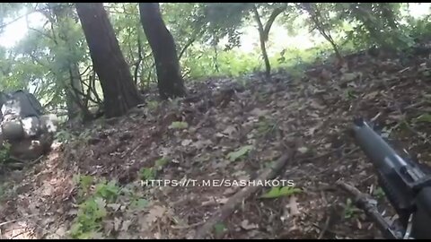 First person assault by Russian paratroopers on Ukrainian fortifications toward Bakhmut