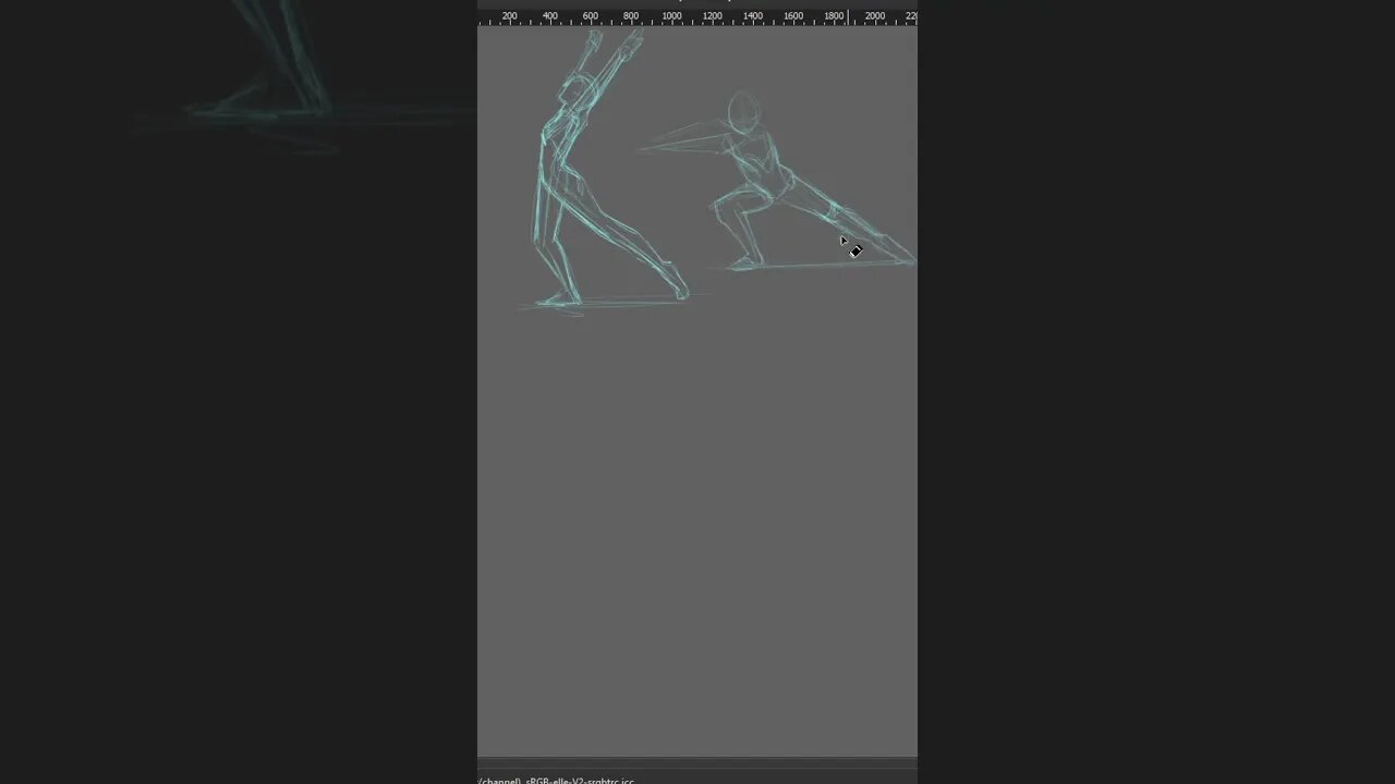 Warmup Sketches in Krita: Part 1 #shorts