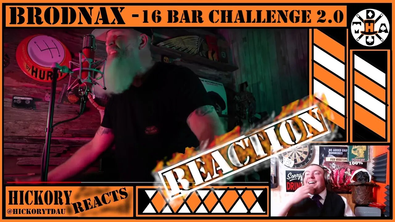 Drunk Magician Reacts To The OG Vanilla Gorilla! | BRODNAX - 16 Bar Challenge 2 0 REACTION | Hickory