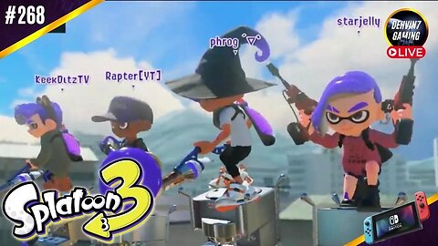 Turf War Battles with STREAMERS! Dynamo Roller | Splatoon 3