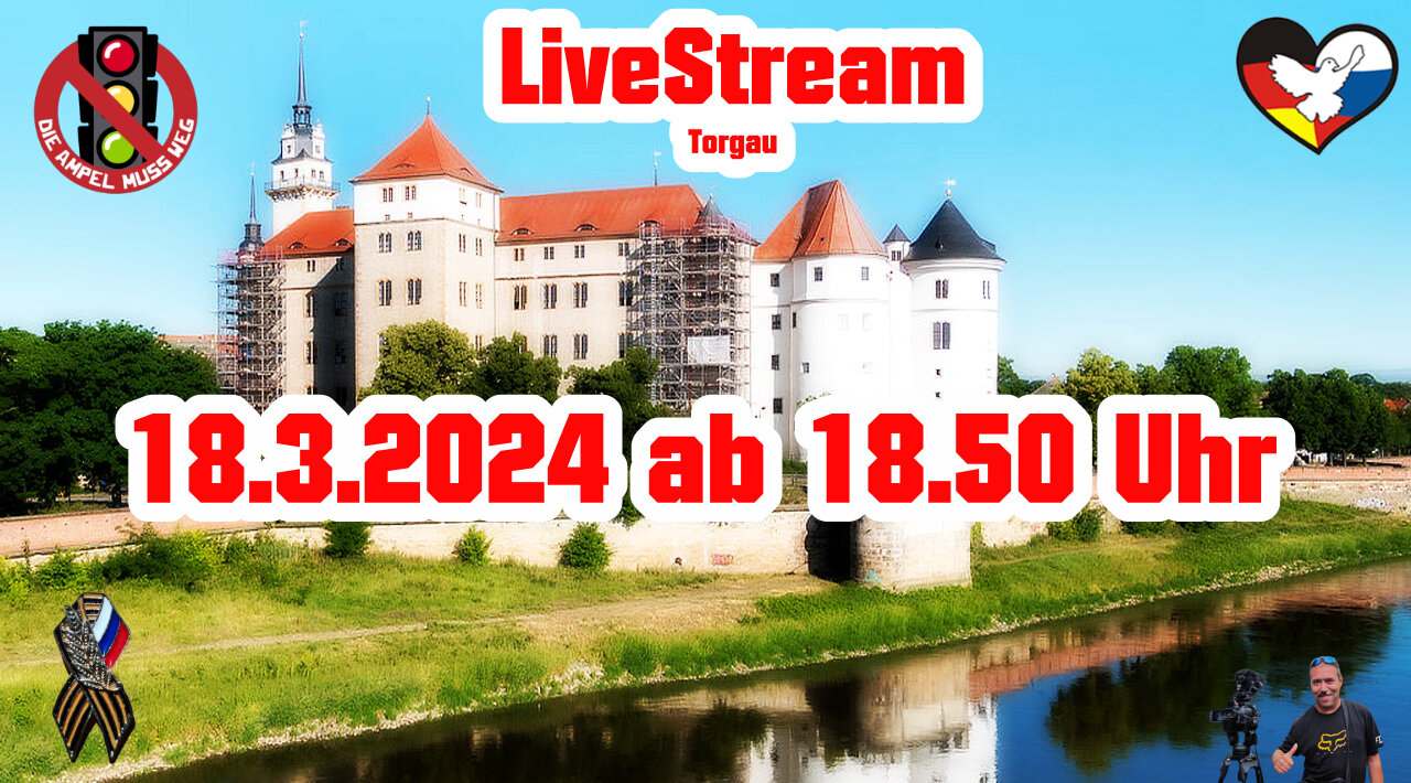 Live stream on March 18, 2024 from Torgau Reporting in accordance with Basic Law Art.5