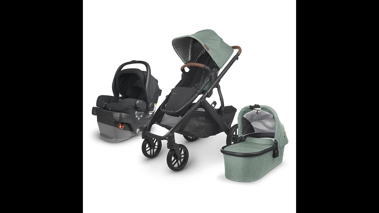 Vista V2 Stroller - Gwen (Green mélange/Carbon/Saddle Leather)