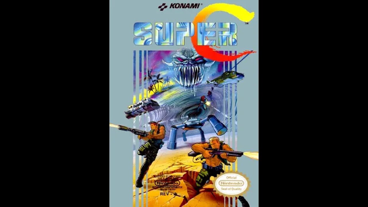 Super Contra Title Screen.