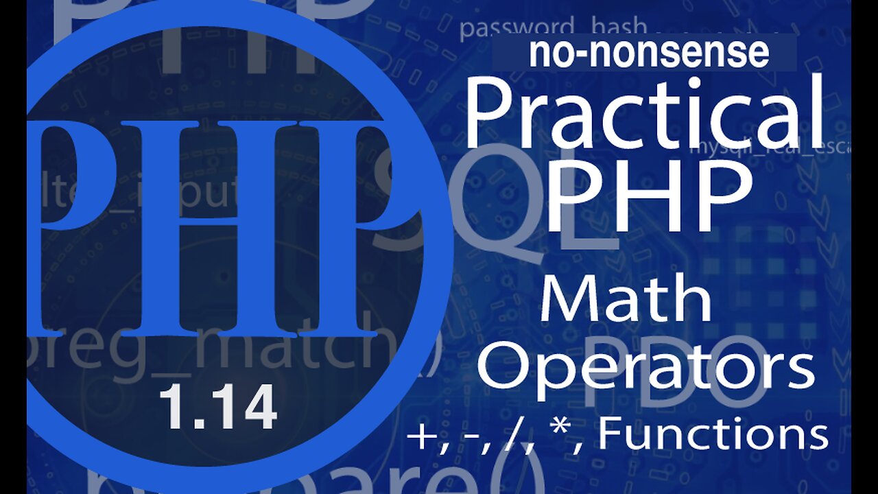 Video #14 - PHP Math Expression