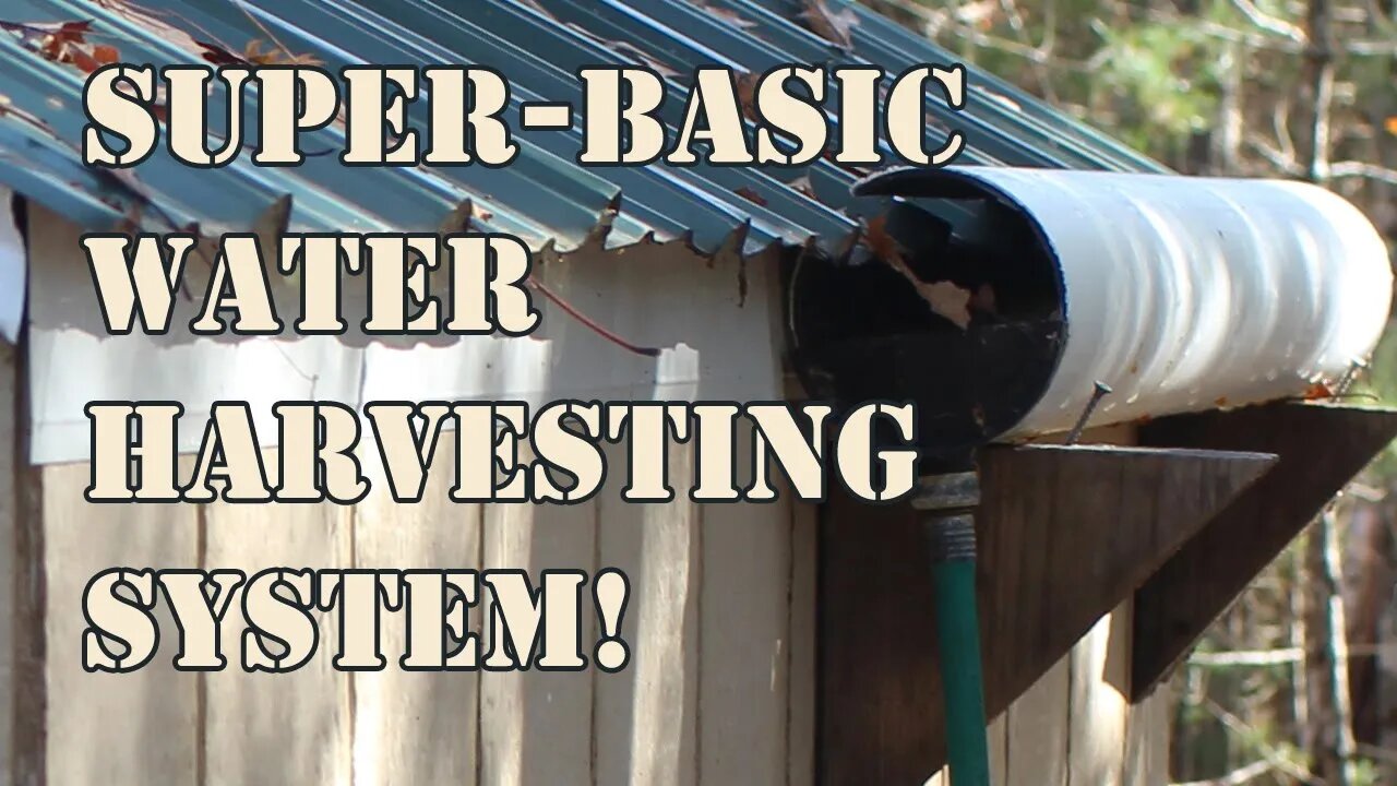 Super Basic Water Harvesting System