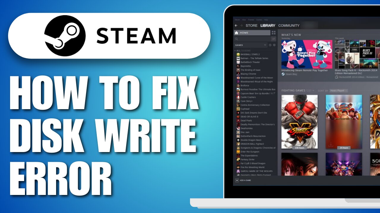 How To Fix Disk Write Error On Steam