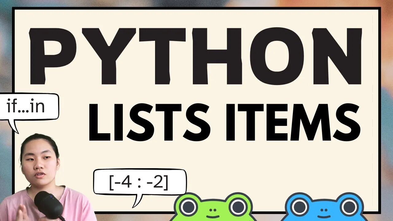 Study Python with Tinateach : Accessing List Items