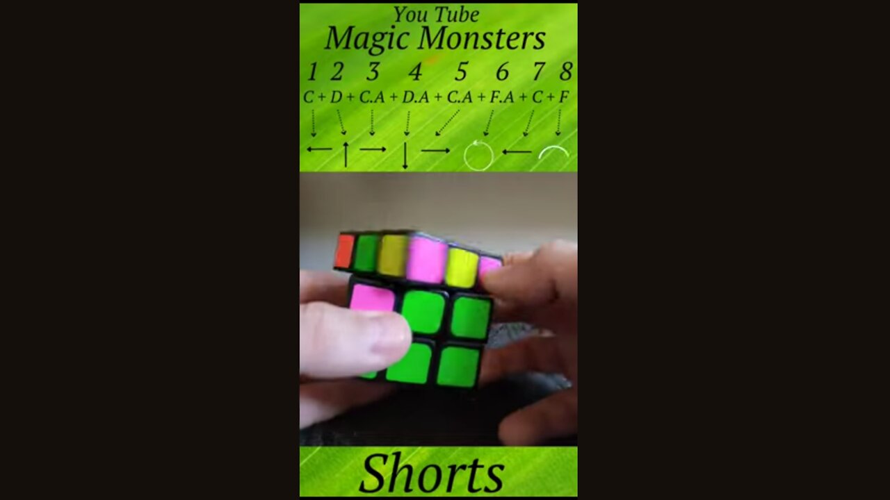 Rubik's Cube (Magic Cube) for beginners second layer 2.0