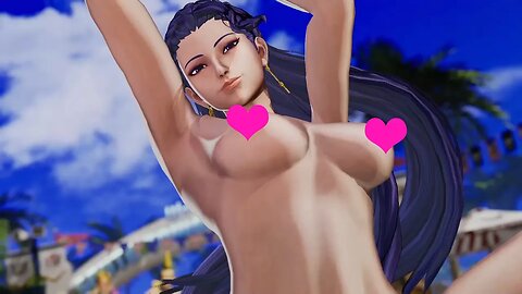 The King of Fighters XV nude mod 格斗游戏拳皇15 裸体梁师娘LUONG性感皮肤VS牙刀洛克碧珍妮特