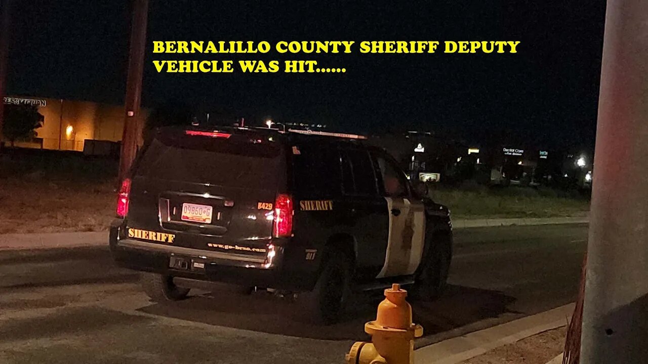 Crashing into a county sheriff vehicle = arrest?!