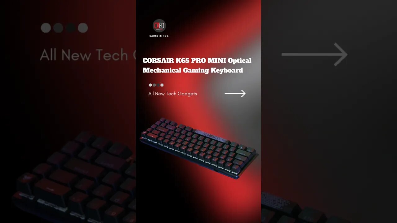 CORSAIR K65 PRO MINI Optical Mechanical Gaming Keyboard #gadgets #shorts