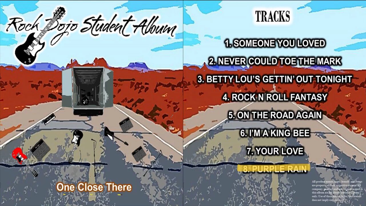 Rock Dojo Student Album #32 “One Close There”: Purple Rain (Prince Cover) Track 8
