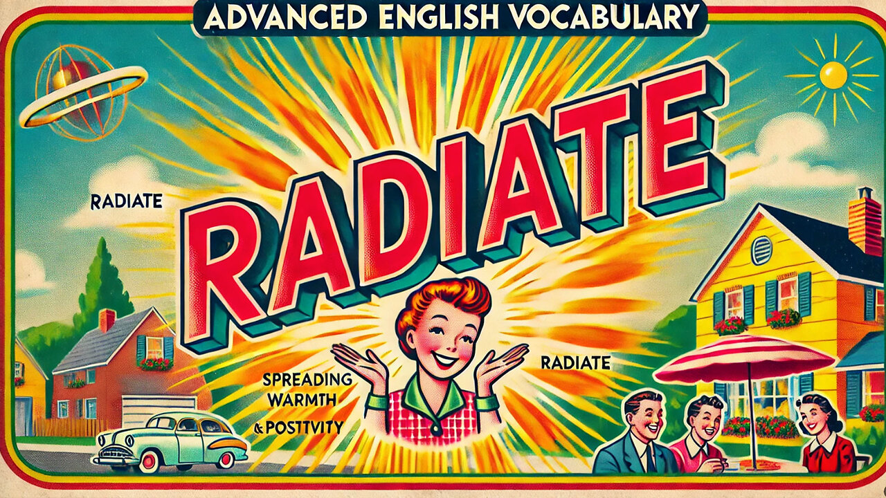 Vocabulary and Pronunciation "RADIATE" Advanced English