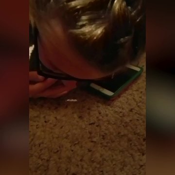 Teen Girl Gets Her Braces Stuck in the Carpet