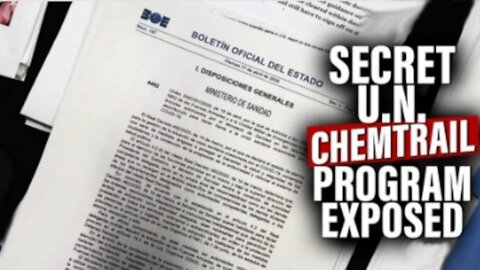 Spain Admits To Spraying Deadly Pesticides As Part Of Secret UN Chemtrail Program