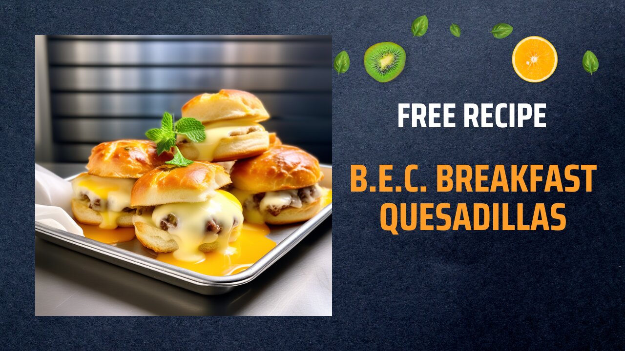 Free B.E.C. Breakfast Sliders Recipe 🍳🥓🧀Free Ebooks +Healing Frequency🎵