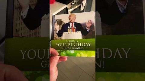 Trump says some words on my Birthday