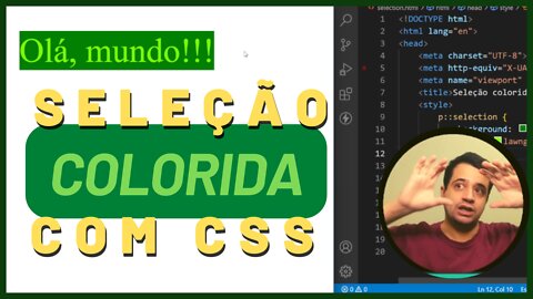 SELEÇÃO DE TEXTO COLORIDA COM CSS | Ensino Difuso