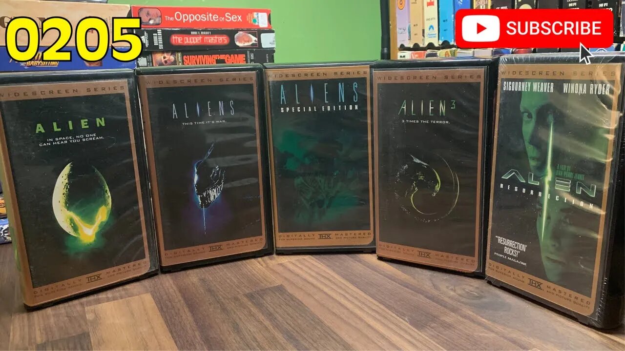 [0205] ALIEN Franchise Widescreen Collection VHS INSPECT [#alien #aliensVHS]