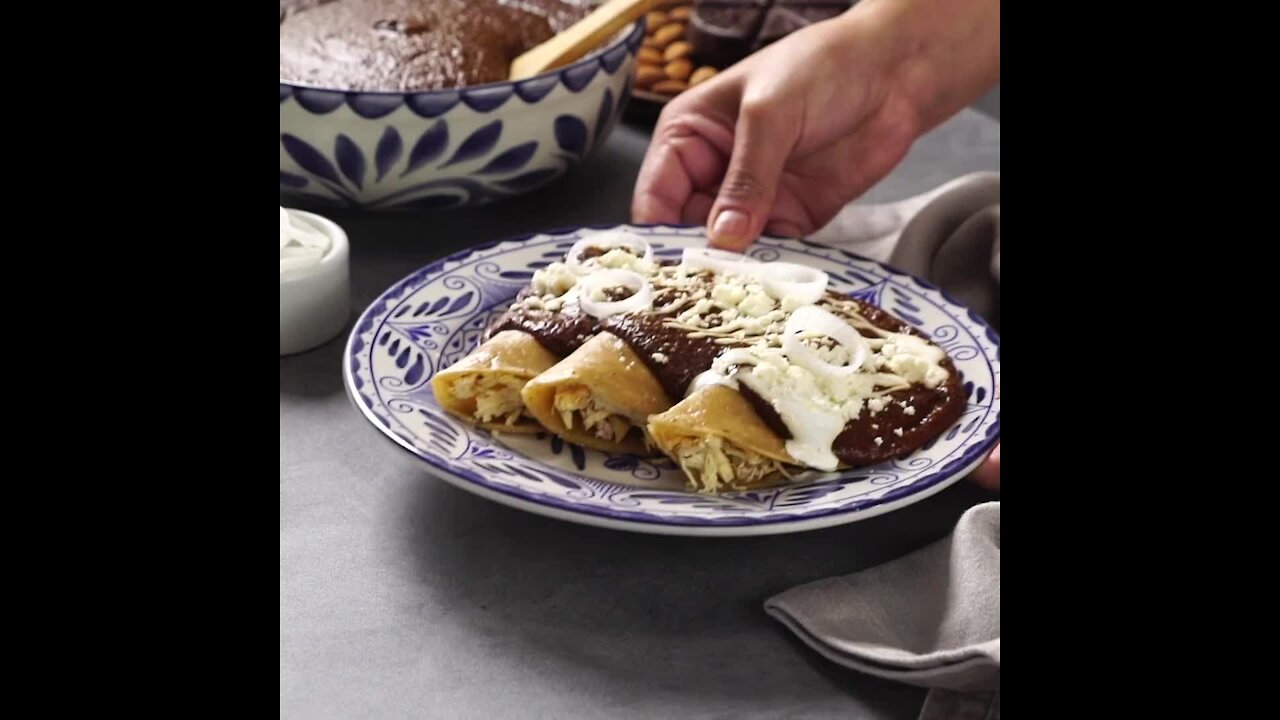 Chicken Mole Enchiladas