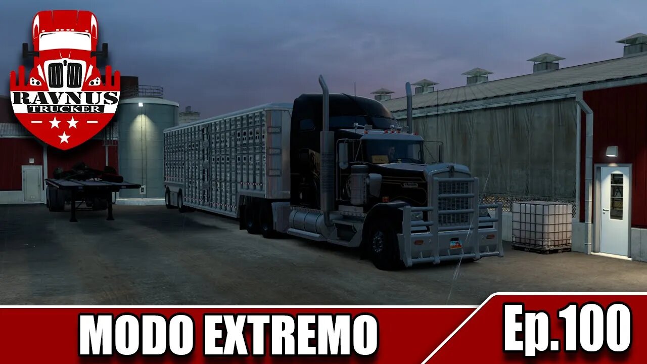 【Modo: Extremo】【Ep.100】【ATS 1.46】Levando gado na chuva para Victoria