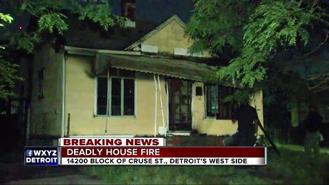 Man found dead in suspicious house fire in Detroit