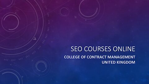 SEO Courses Online | CCMUK