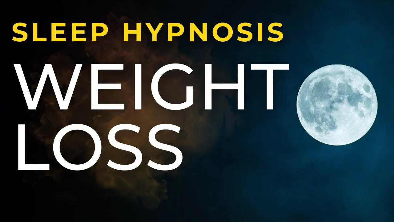 Sleep Hypnosis for Weight Loss ~ Subconscious Lose Weight (Black screen