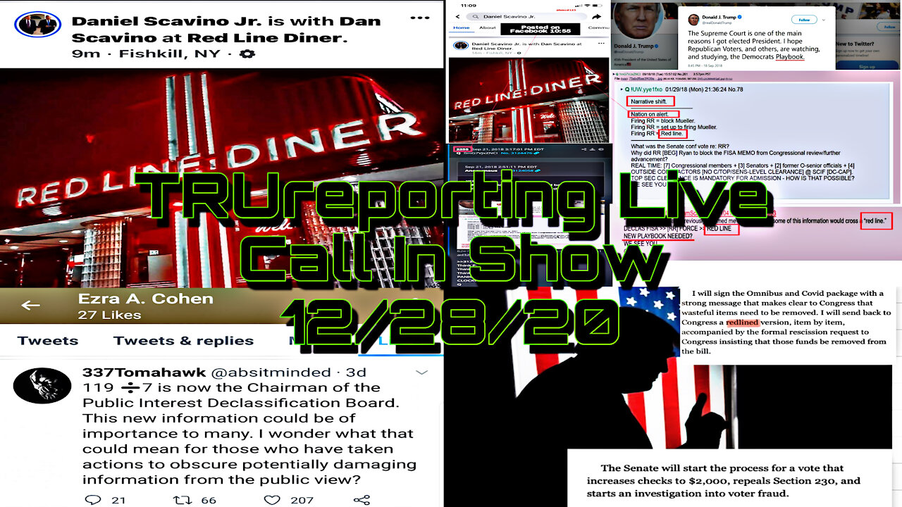 TRUreporting Live Call In Show 12/28/20