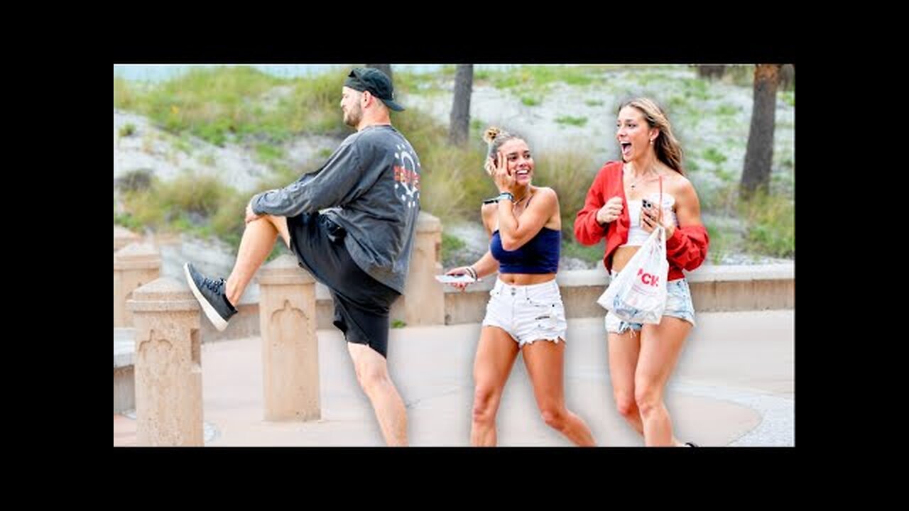 KICKFLIP!! Funny WET FART Prank at the Beach!