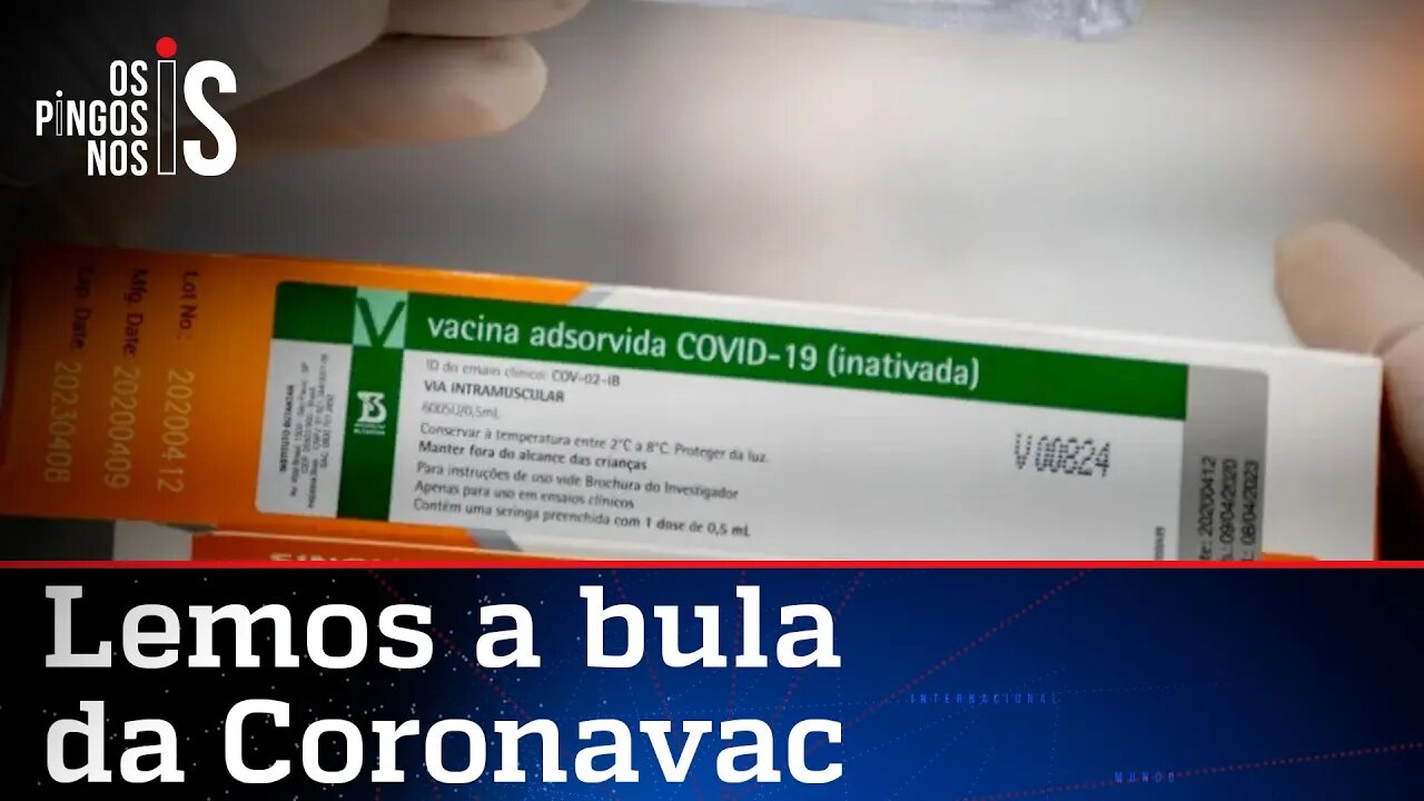 Butantan não garante eficácia da Coronavac em idosos