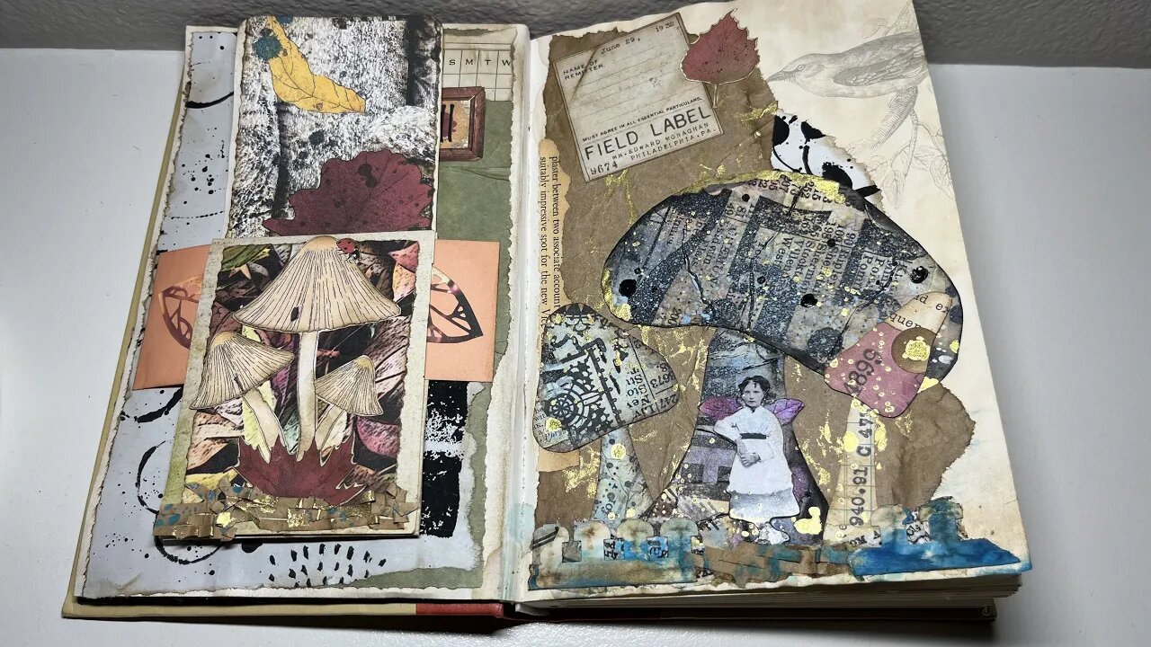 Mushroom Altered Book Part #5