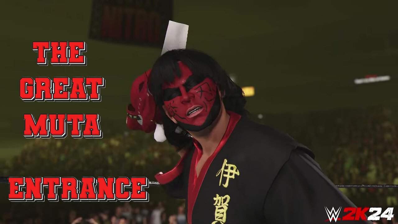 WWE 2k24 The Great Muta Entrance