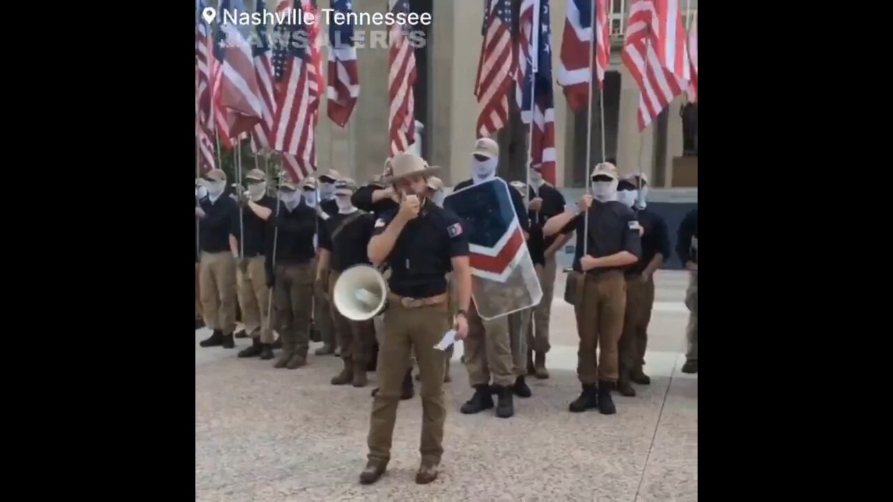 Patriot Front (Feds) Jump Out Of Their U-Haul Trailer In Nashville: Part 2