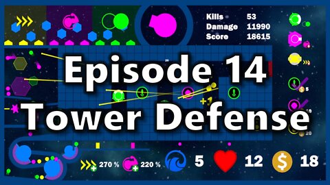 Algodoo Marble Race 14 - Tower Defense