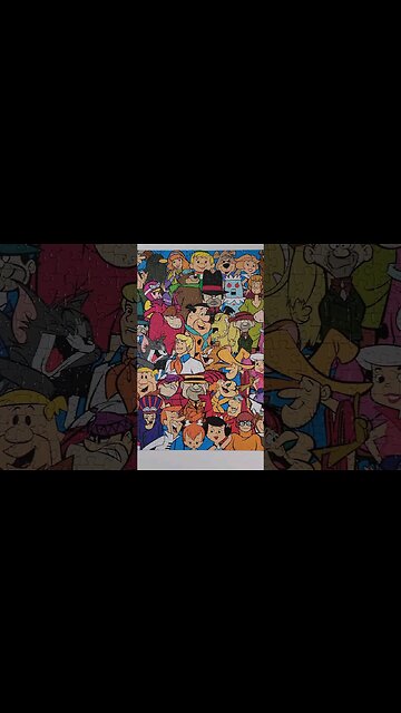 This puzzle has all the characters! #80s #puzzle #cartoon #tomandjerry #nostalgia