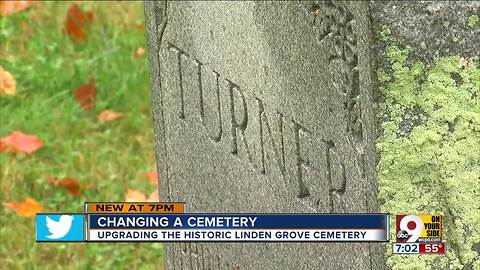 Changing a cemetery